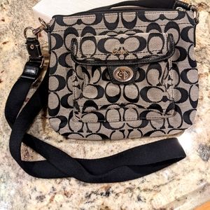 Coach Logo Crossbody with Lavender Lining